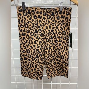 Women’s leopard print bike shorts